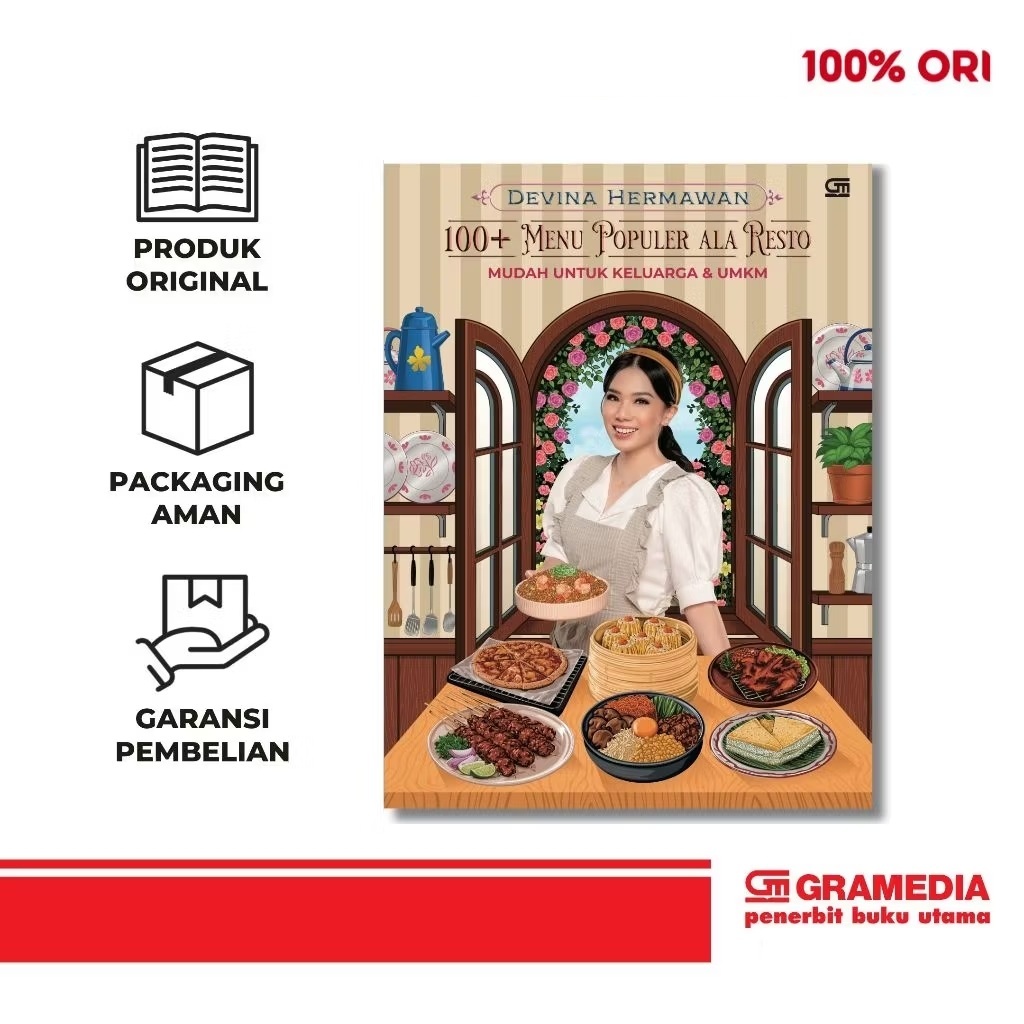 [Ready Stok] Buku Resep Masakan Indonesian Fusion Foods - 100+ Menu Populer Ala Resto By Devina Herm