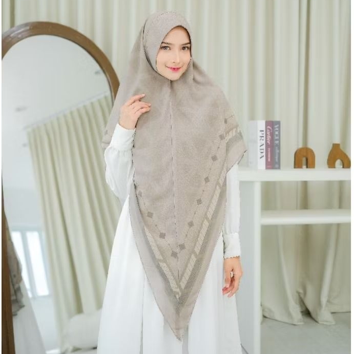 DWIAVISA Khimar Naira Printing ceruti babydoll motif printing 2 layer