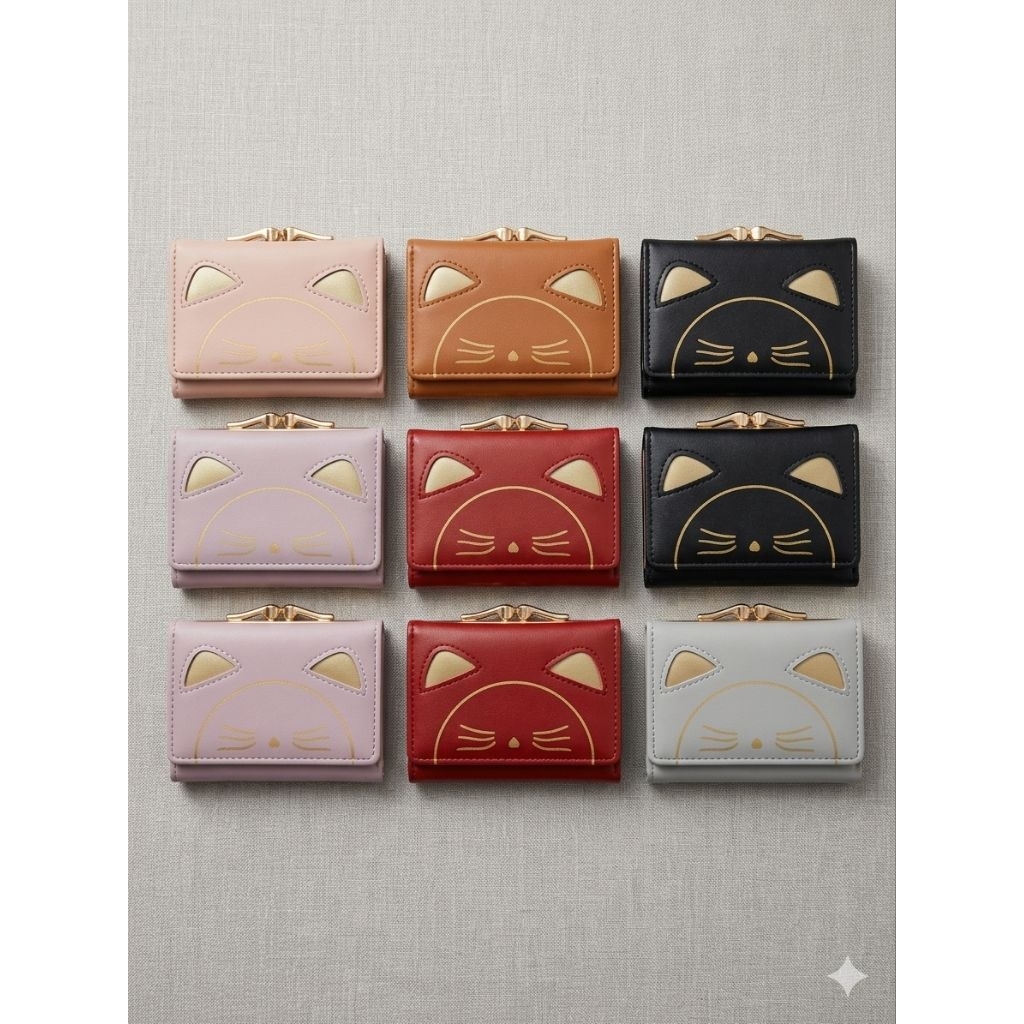 Dompet Kecil Wanita kekinian dan Lucu Gambar Kucing