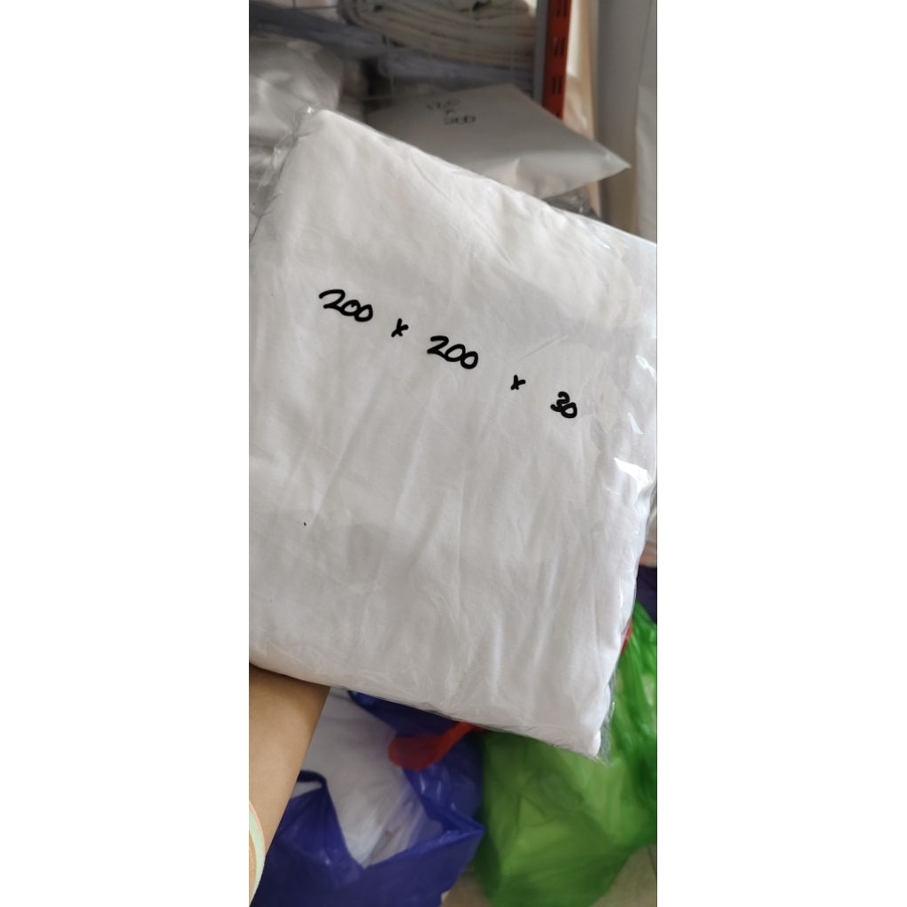 Sprei Hotel Bahan Katun/Fitted Sheet Ex Hotel Bahan Adem