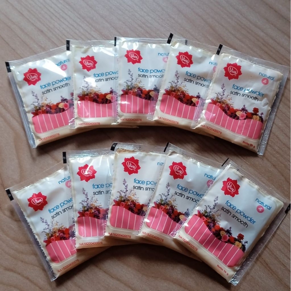 Bedak tabur VIVA sachet No 4 Natural 10gr