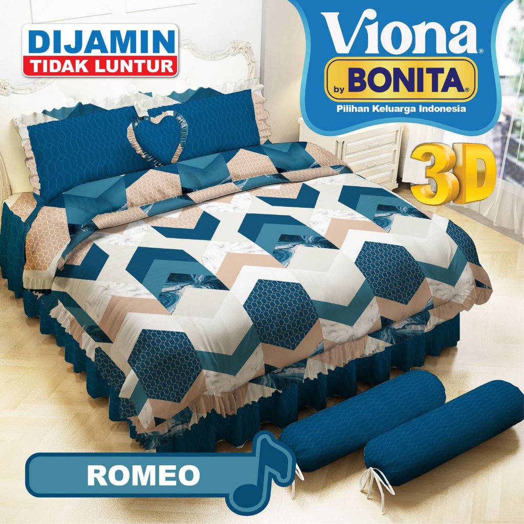 Bed Cover Rumbai Viona Bonita / Sprei rumbai 180x200