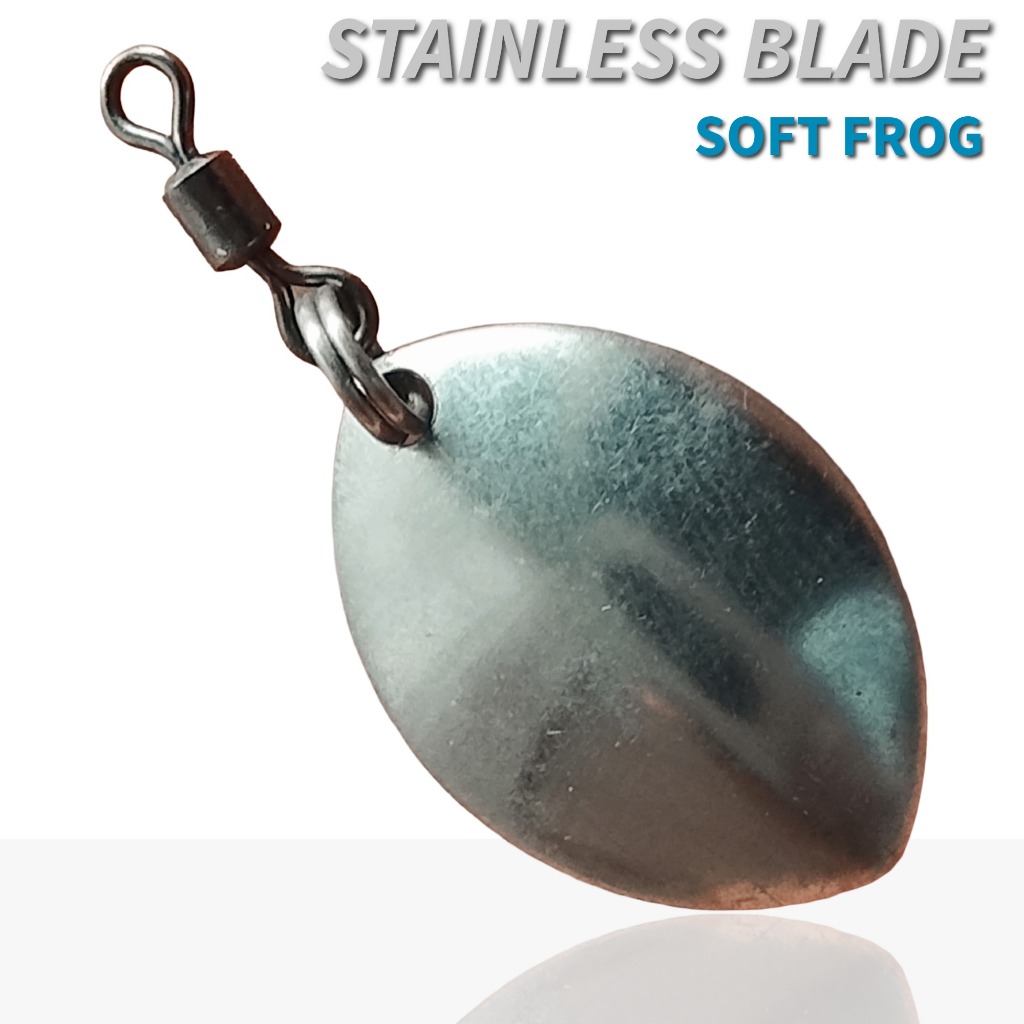 Blade Spinner Belimbing Stainless Steel Soft Frog Aksesoris Pancing Anti Karat Premium