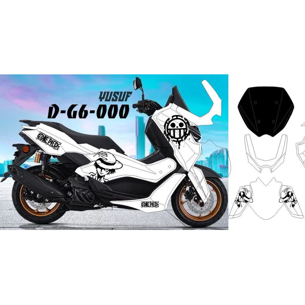 DECAL STIKER FULLBODY MOTOR NMAX TURBO/NEO MOTIF KEREN