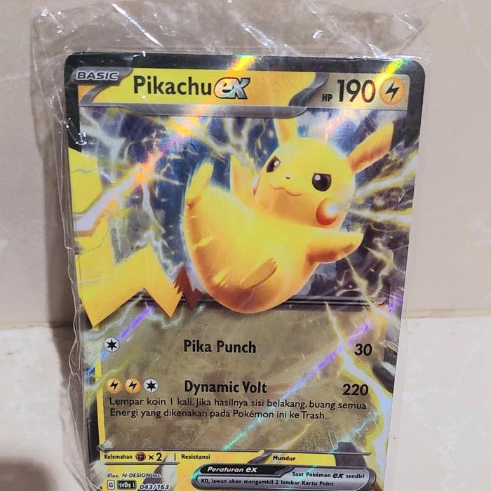 Kartu Pokemon Pikachu kartu anime pikacu pokemon card