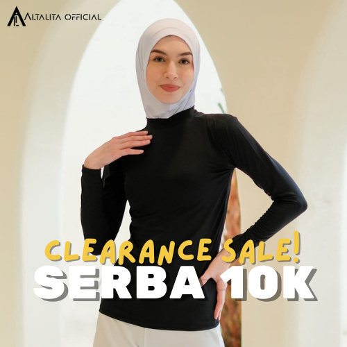 Altalita - Manset Baju Dalaman Wanita Bahan Jersey Adem Tebal Premium | Inner Baju Hitam Basic Polos