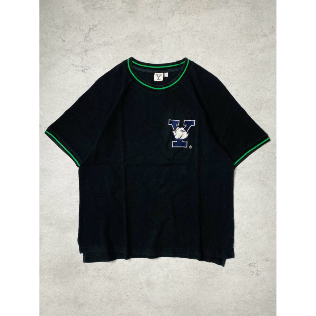 Kaos Yale University Bulldog Logo Bordir
