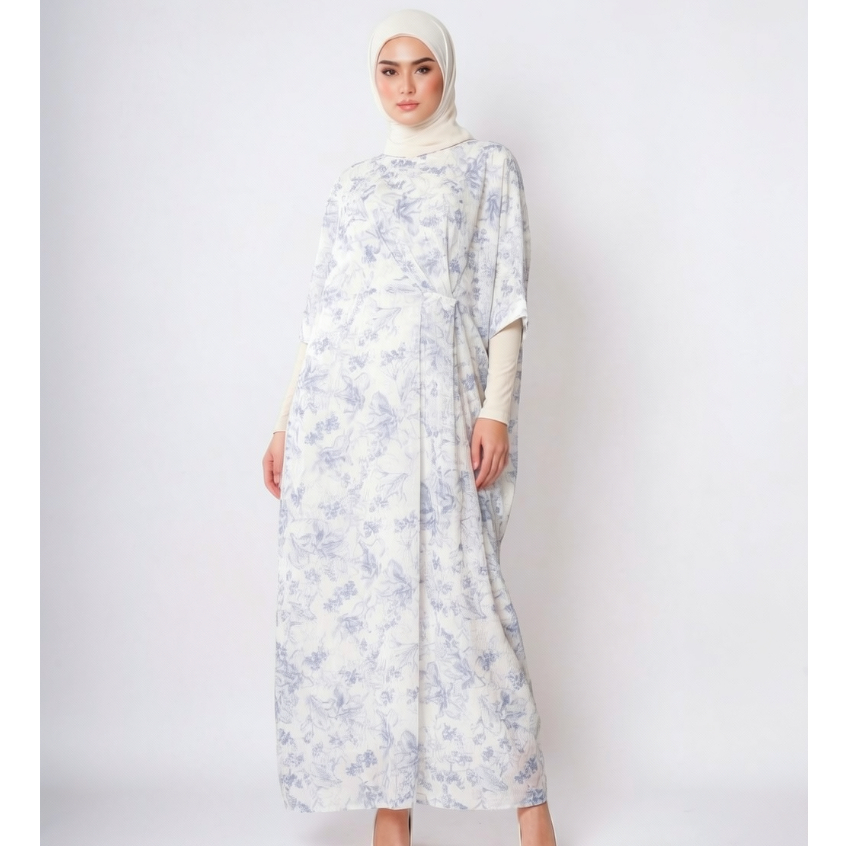 Eprise Kaftan N - CP1538B BLUE | Gaun Maxi Wanita Muslim | Dress Kaftan | Dress Lebaran