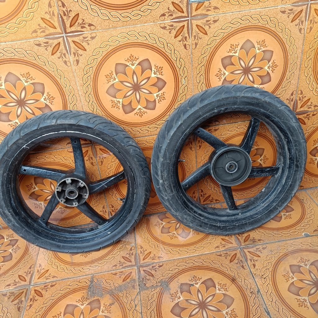 velg set tapak lebar sprint pnp yamaha scorpio
