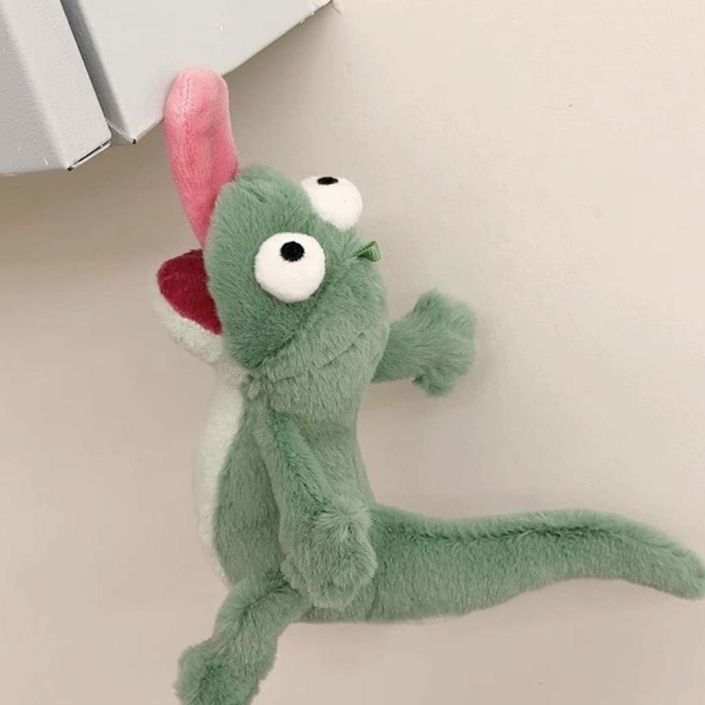 [PREORDER] Boneka Kadal Hijau Lucu 20cm – Plush Doll Magnet Sound Hoppers