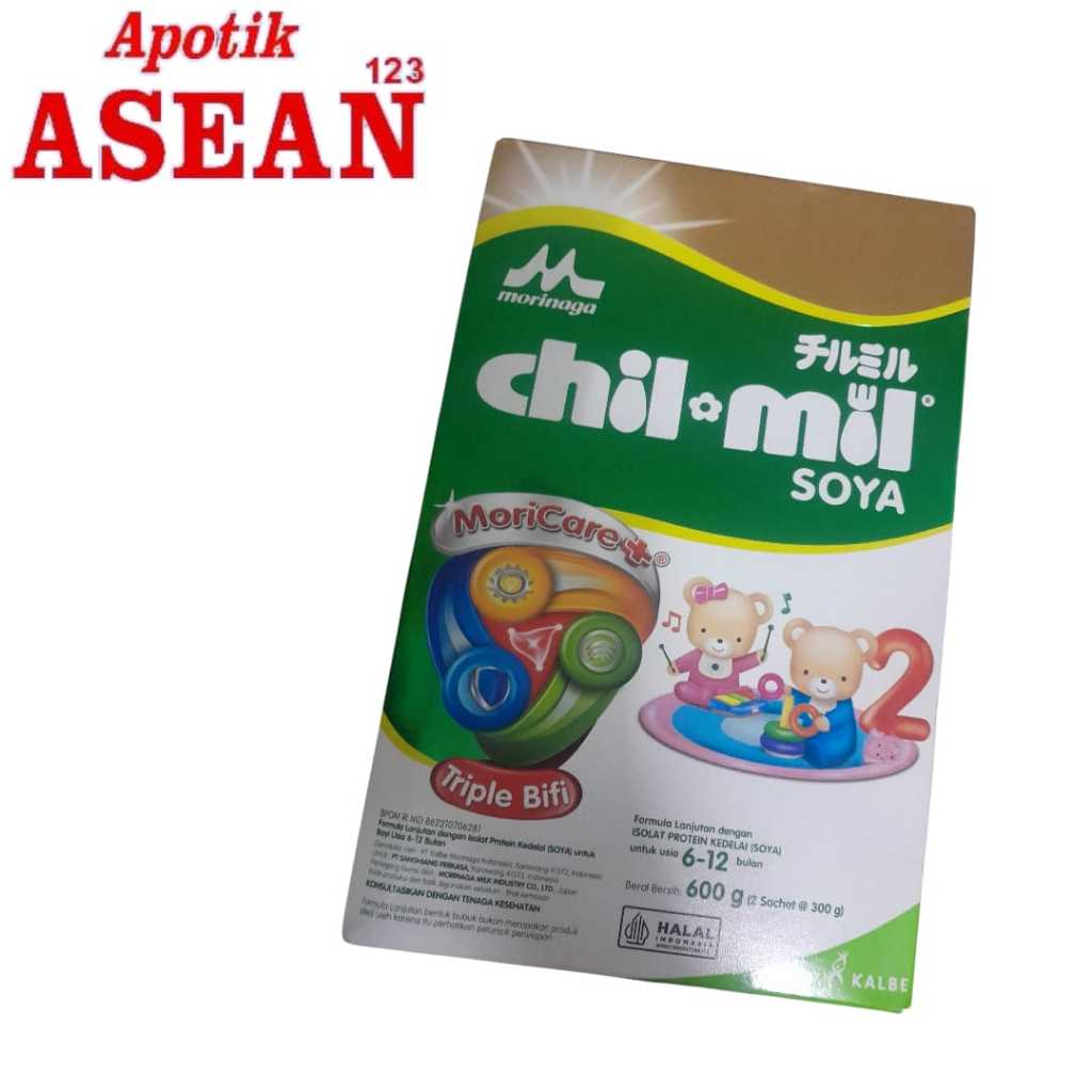 CHIL*MIL SOYA MORINAGA 6-12 BULAN 600GR ( 2SASHET@300GR )