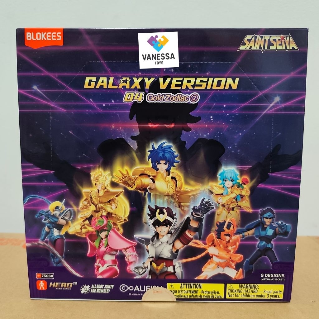(GV 04) Blokees 1 Box Segel isi 9 Pcs Saint Seiya Galaxy Version 04 : Gold Zodiac Part 2 Global 7503