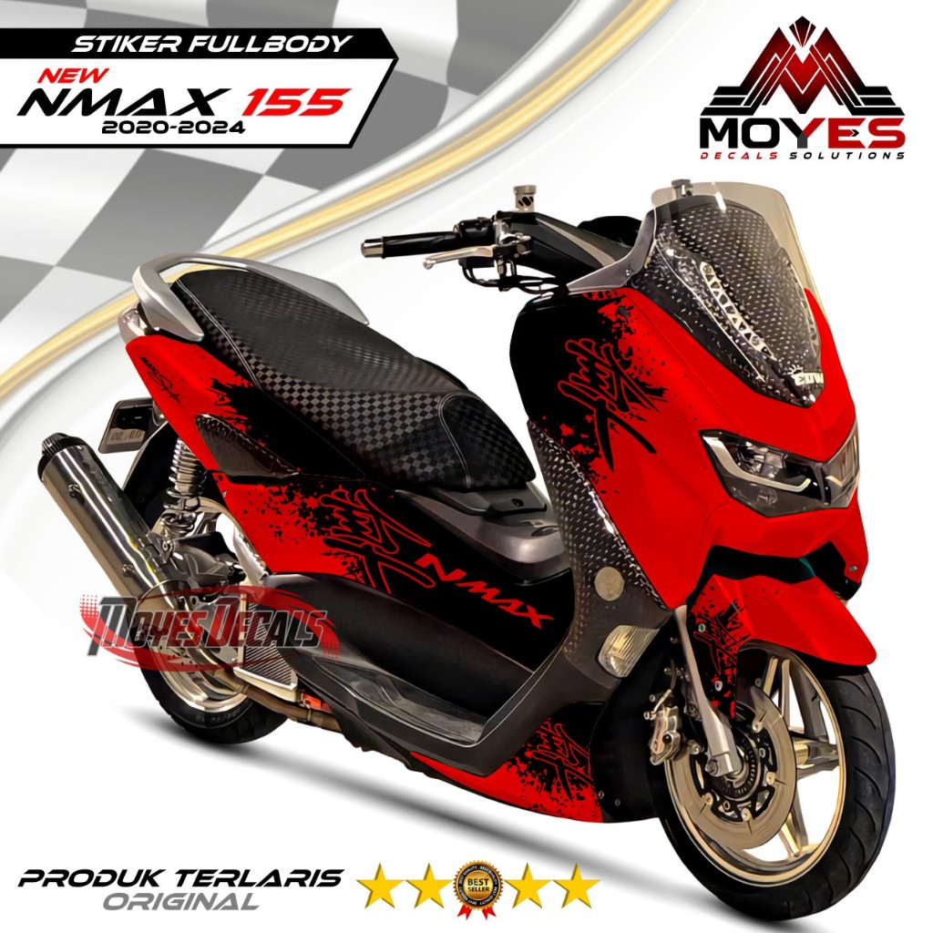 Decal Stiker Nmax new Hayabus / Stiker Fullbody Nmax new 155 Motif Viral