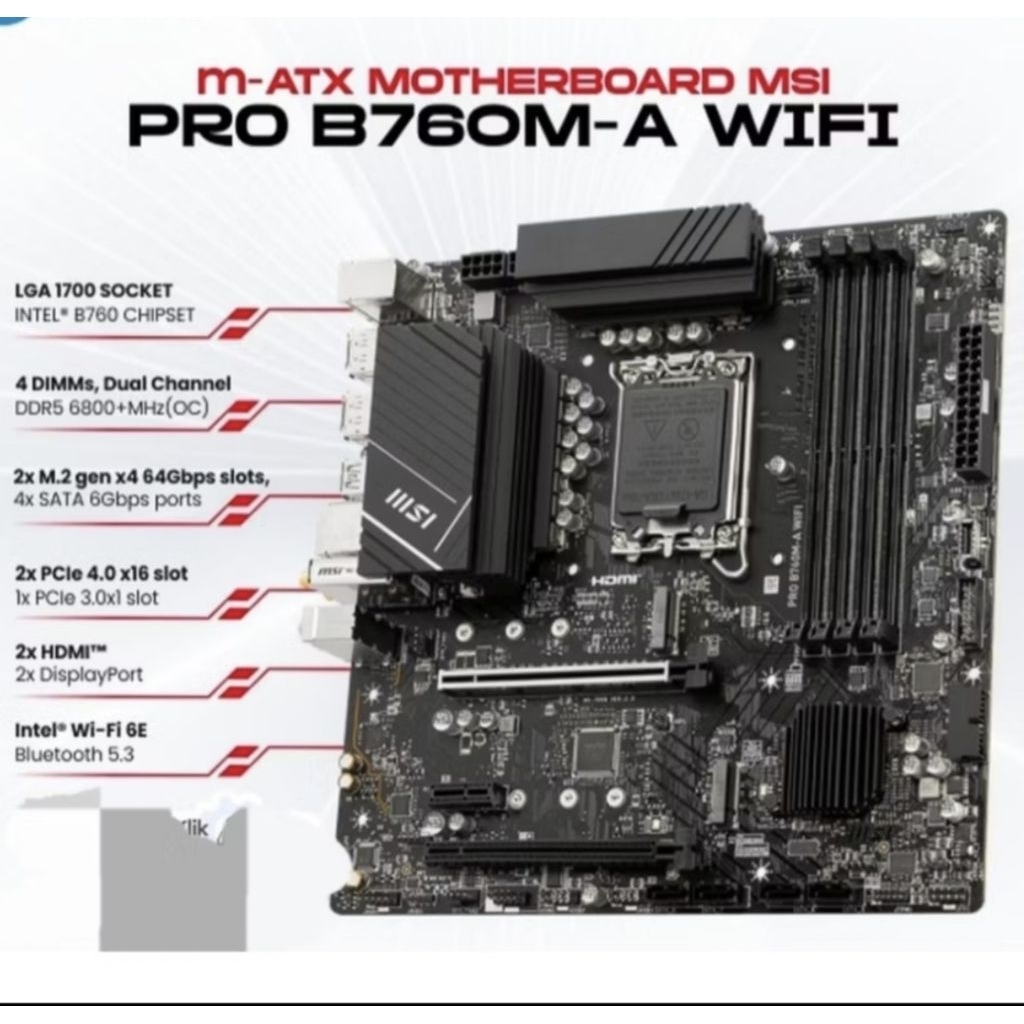 MSI PRO B760M-A Wifi DDR5