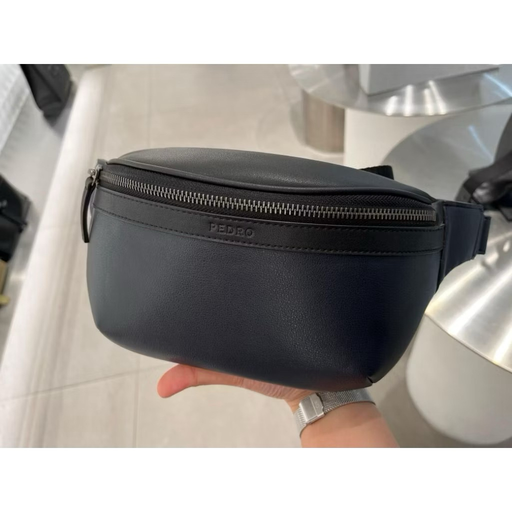 Tas Pria WaistBag NAVY PEDRO ORIGINAL #20073