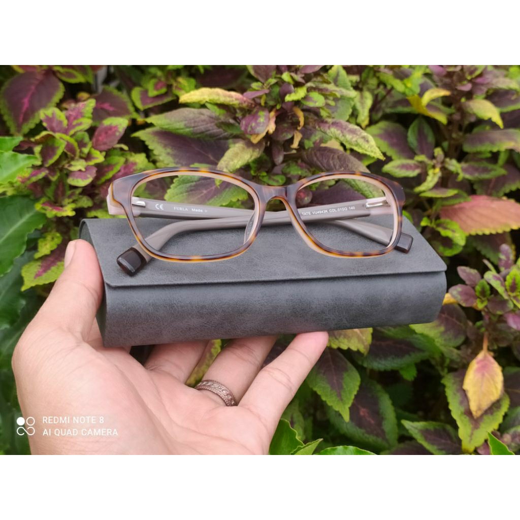 Frame kacamata Original FURLA TATE Brown Tortoise