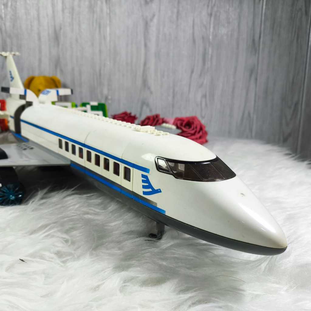 Lego MOC Airplane private jet Charter / pesawat Jumbo Putih White Ori Original asli