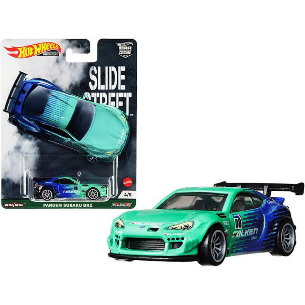 Hot wheels Subaru BRZ falken premium card original mattel