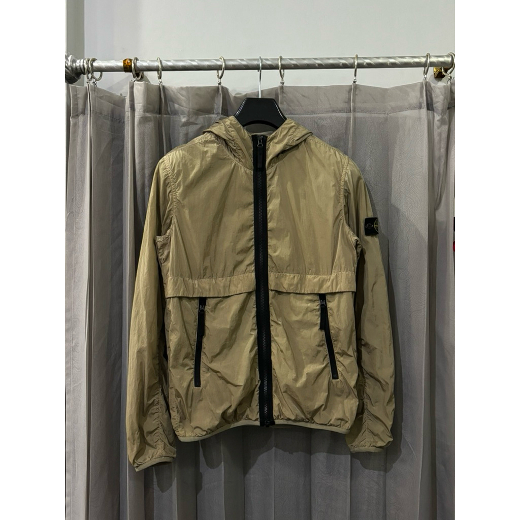 jaket nylon coklat