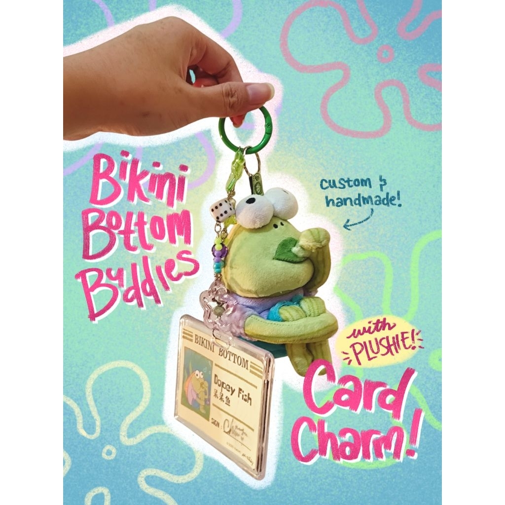 [WITH PLUSHIE] Blind Box Charm Card Holder | Bikini Bottom Buddies Bag Charm