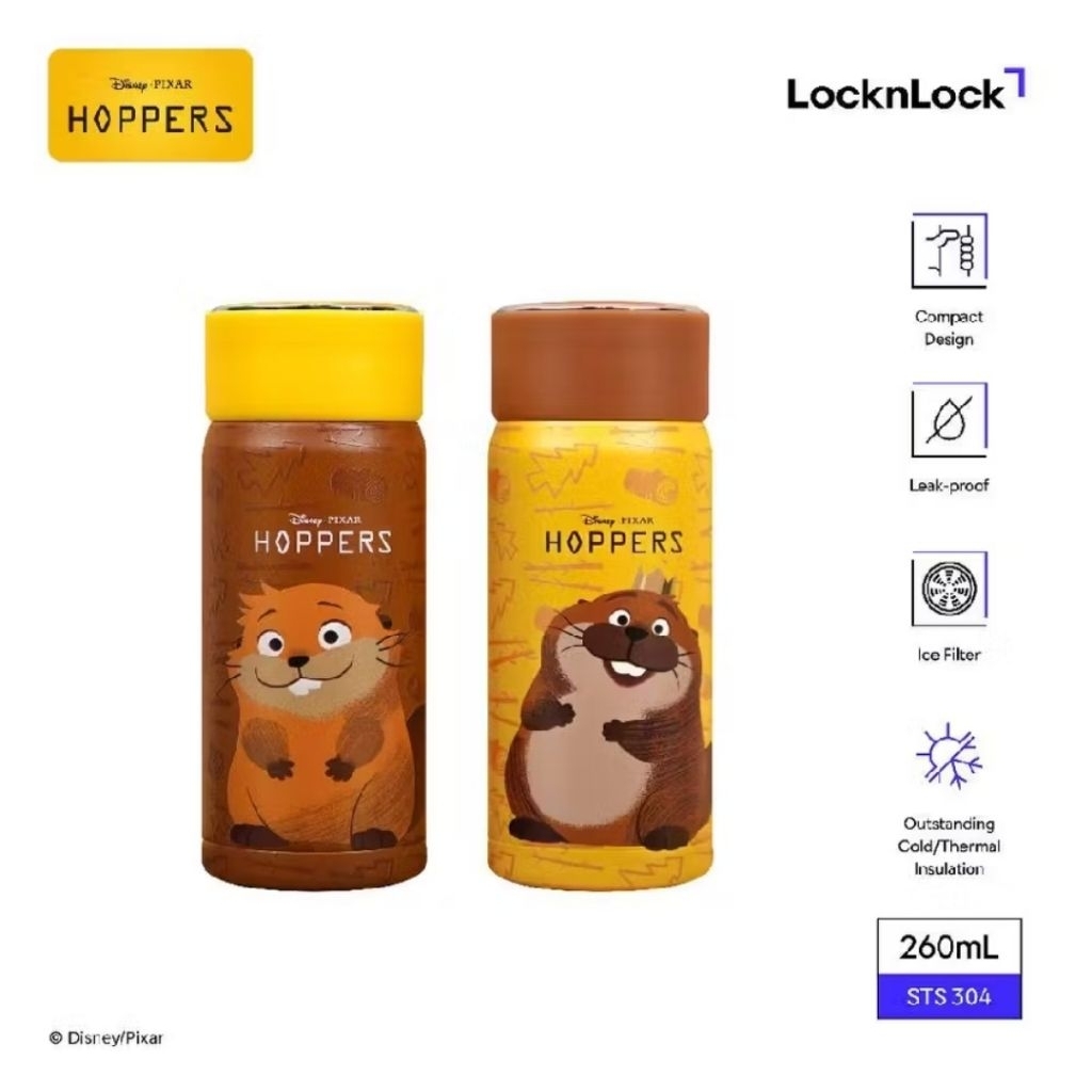 lock n lock point screw tumbler 260ml disney hopper edition