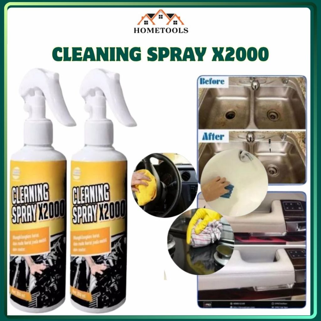 Semprotan Pembersih Serbaguna X2000 – Menghilangkan Karat, Minyak, Jamur, dan Kotoran – Solusi Pembe