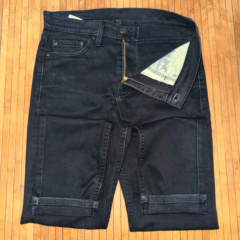 LEVIS 510 SKINNY FIT BLACK STRETCH DENIM JEANS