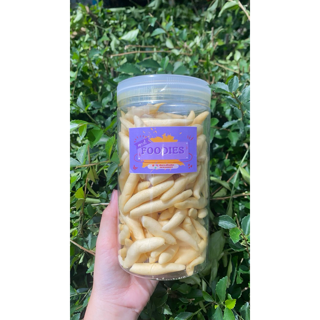 Cheese stik telur gabus stik keju 100gr kemasan toples