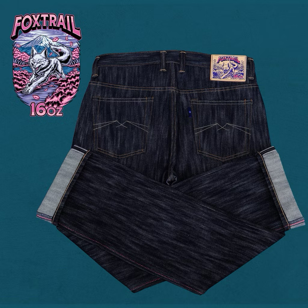 Sage Denim Foxtrail 16oz Sanforized Extra Deep Indigo Selvedge