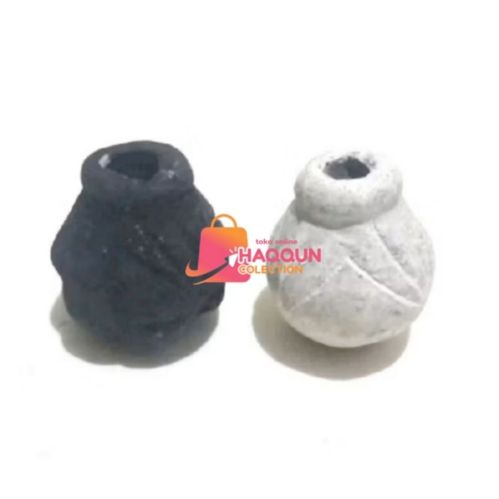 GENTONG MINI TEMPAT BATU MD BULI-BULI HITAM & PUTIH