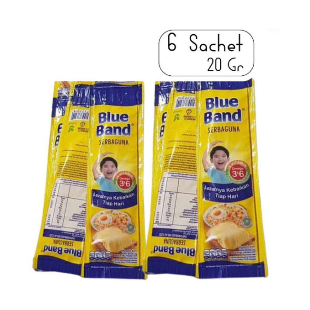 1 Renceng Margarin Serbaguna Blue Band 20g - Praktis, Lembut, Serbaguna