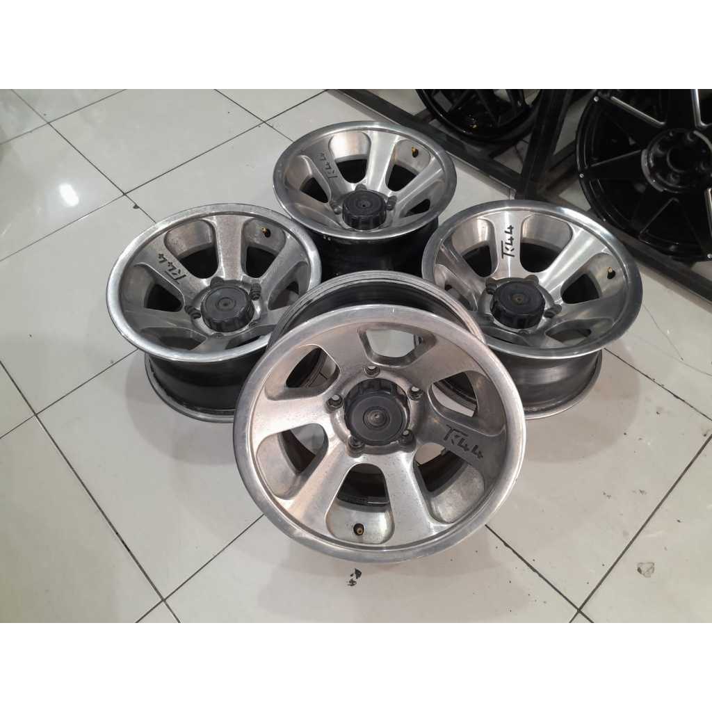 VELG MOBIL BEKAS RACING TK44 RING 15 PCD 5X139 BUAT FEROZA ESCUDO JIMNY KATANA DLL