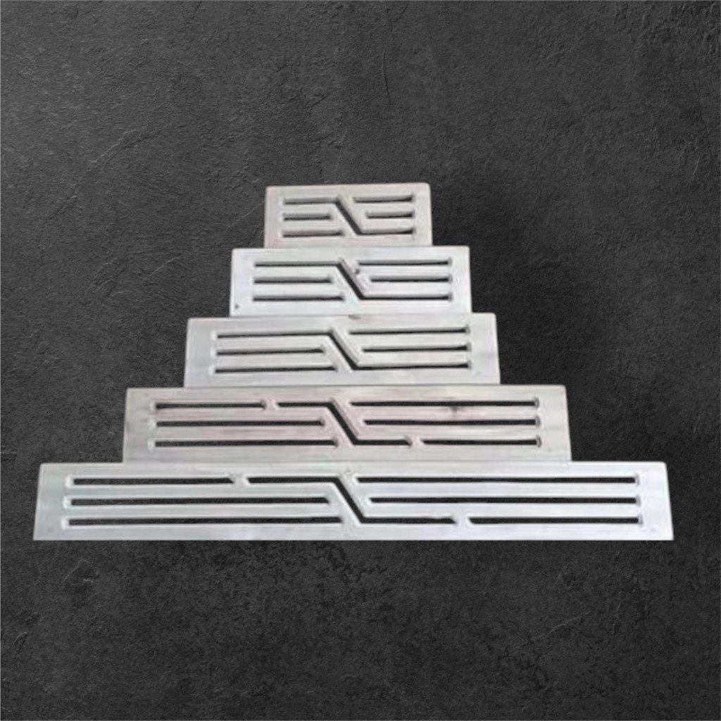 Loster Kepingan Kayu Pentilasi Udara Rumah motif minimalis