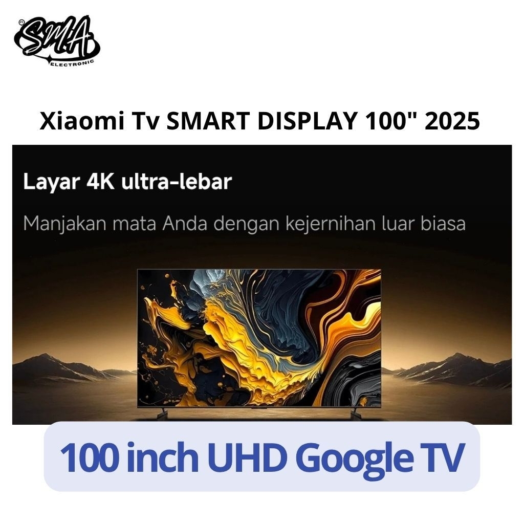 XIAOMI TV UHD 100 INCH SMART DISPLAY GOOGLE TV SMART TV
