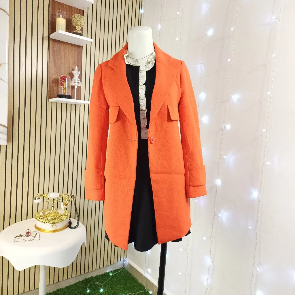 Blazer Formal Wanita Wool PREMIUM Full Furing Tebal • Outer Kerja Exclusive • SHEP RETI Original