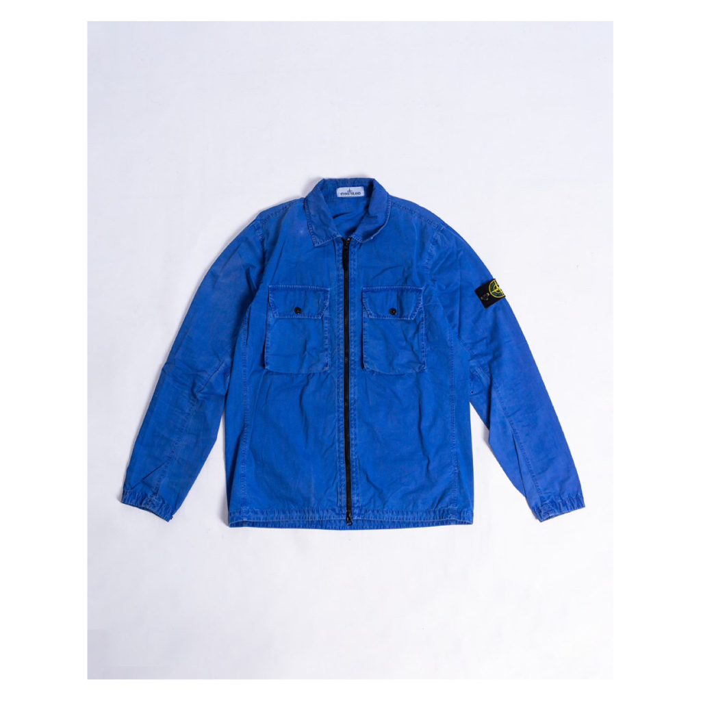 STONE ISLAND OVERSHIRT BLUE 100% ORIGINAL