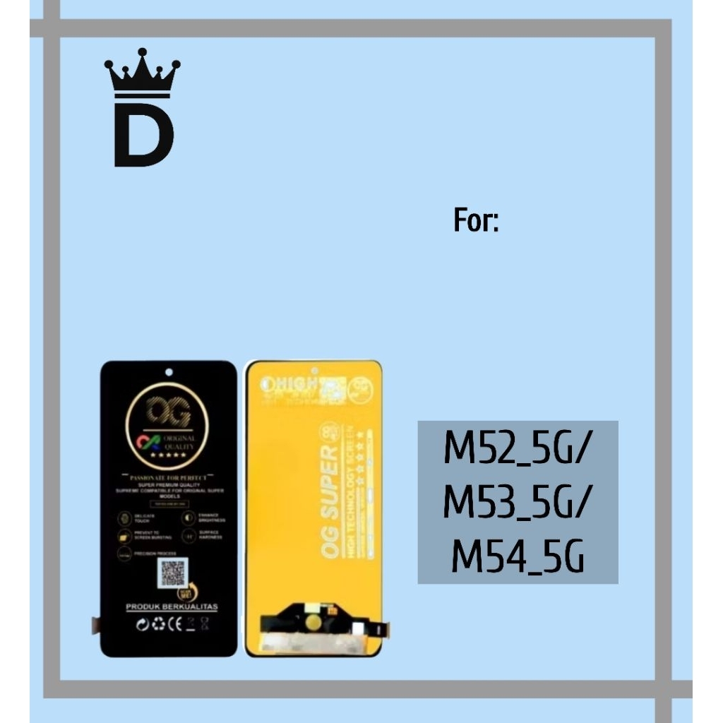 LCD TOUCHSCREEN SAMSUNG GALAXY M52 5G/M53 5G/M54 5GFULLSET