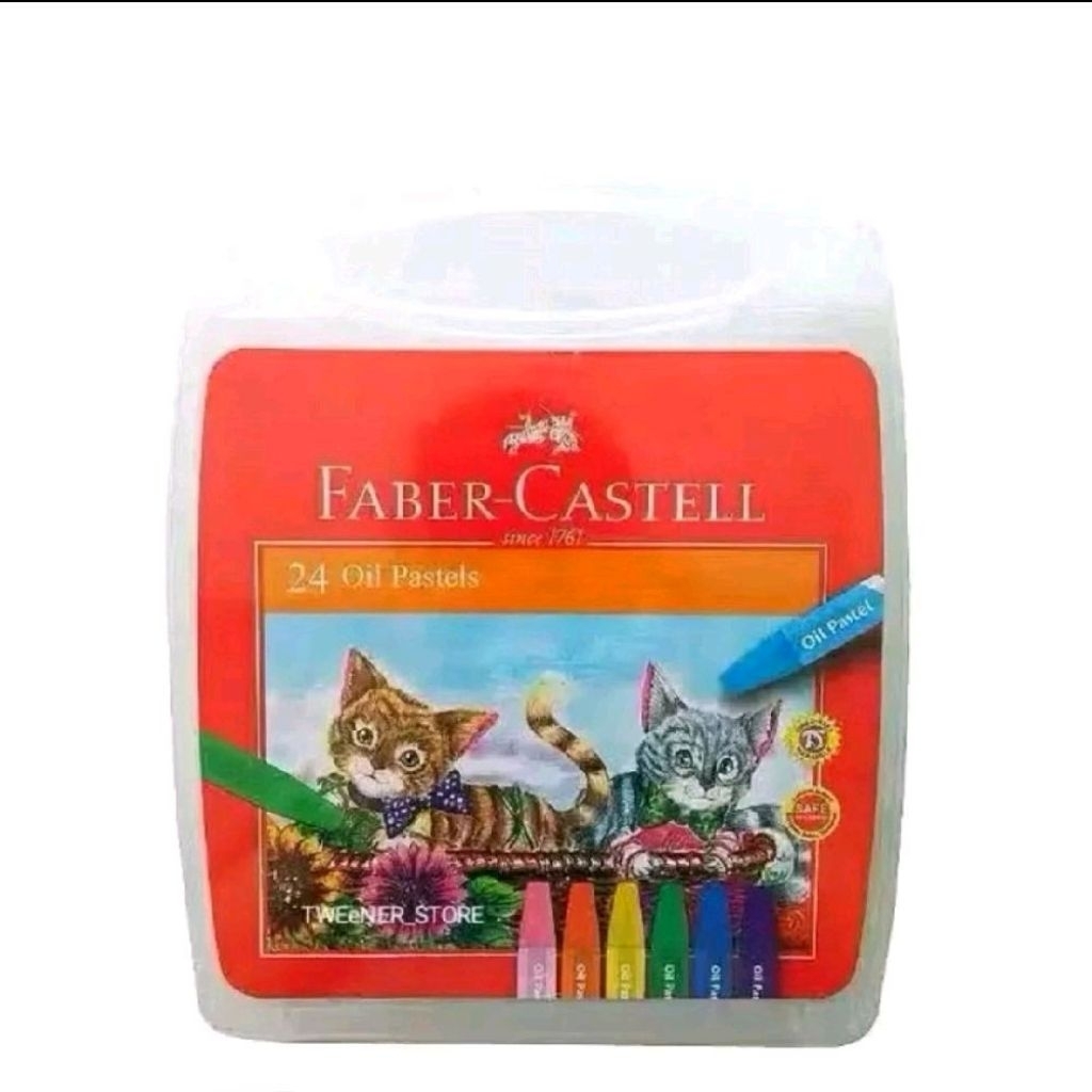 Crayon 24 Warna Faber Castell / Hexagonal Oil Pastel Faber Castell