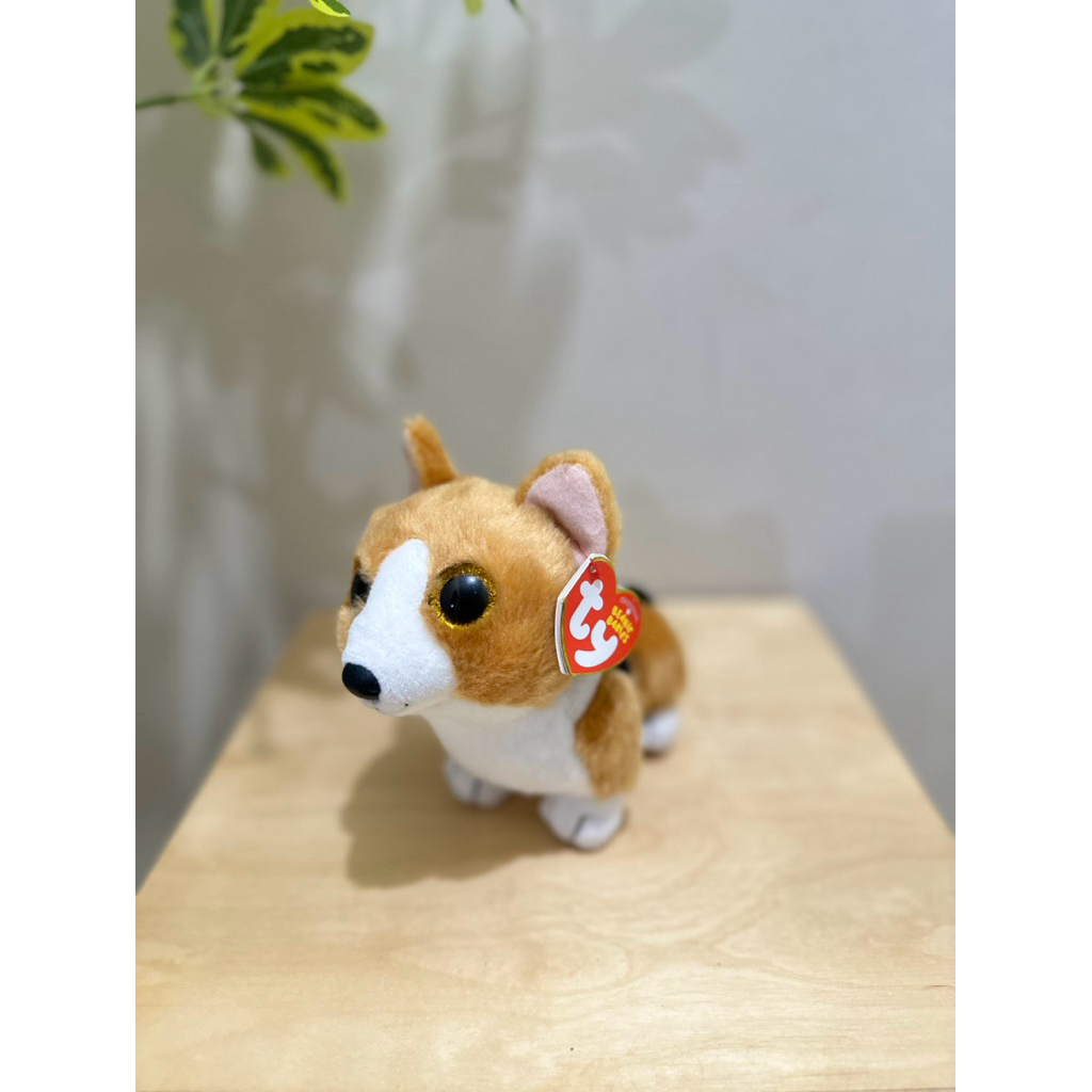 Boneka TY mabel anjing guguk corgi - Colin