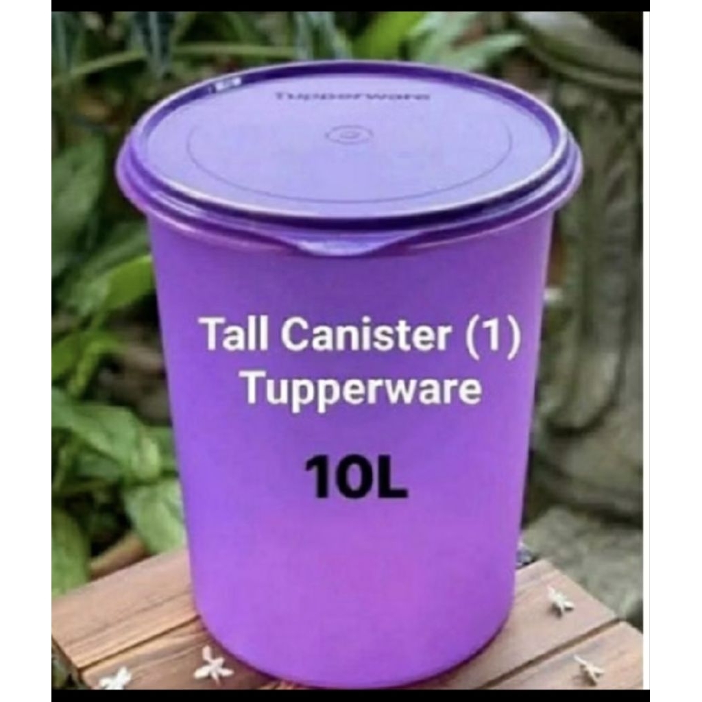 Tupperware tall canister 10ltr toples besar krupuk