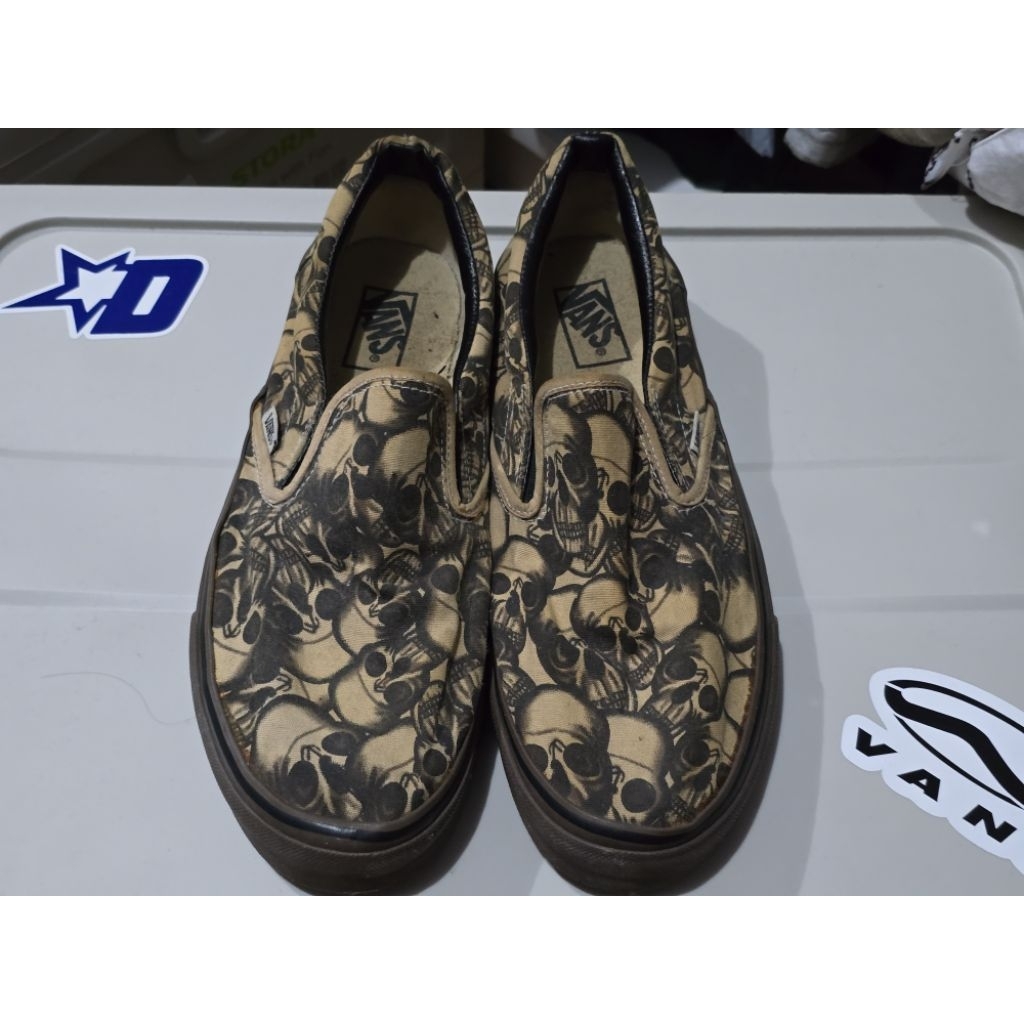Vans Slip On Vintage - Witch Skull Made in USA