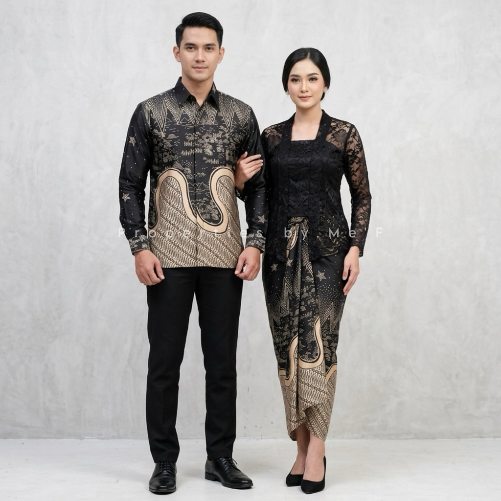 Dheefa - KEMEJA BATIK COUPLE - KEMEJA BATIK - ROK BATIK - BAJU BATIK CAOUPLE - KEMEJA PANJANG BATIK 