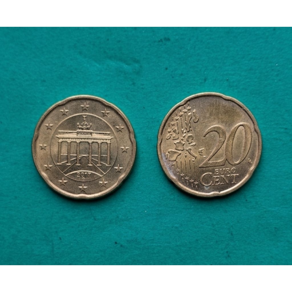 Koleksi 20 Euro Cent Yunani 2017 - Greece Foreign Coin Numismatik Original