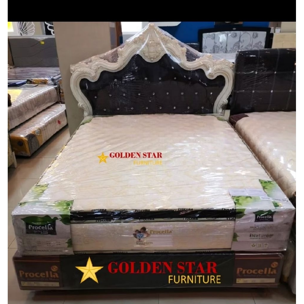 Tempat Tidur Divan + Headboard Eiger PROCELLA ( TANPA KASUR) ukr 160 - 180