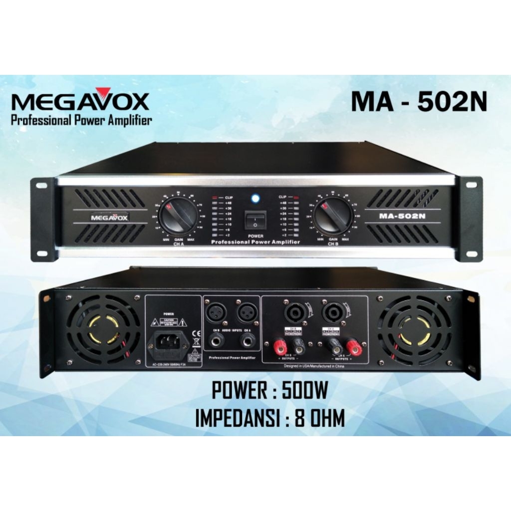 POWER MEGAVOX MA 502N/ Power Megavox Ma 502n/ power megavox ma 502n