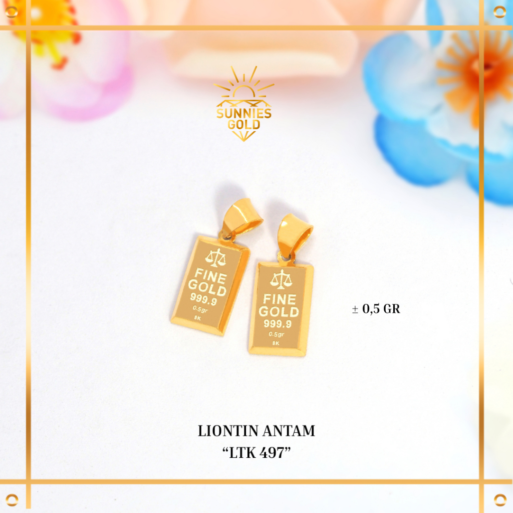LIONTIN LM GOLD KADAR 8K LIONTIN KALUNG LM 0,5 GR SUNNIES GOLD- LTK 497