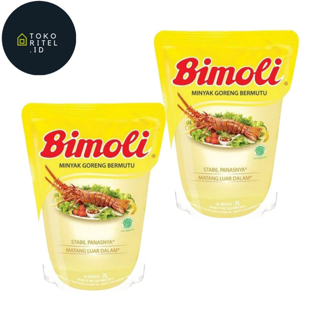 Twin Pack Minyak Goreng Bimoli 2L/Bimoli Minyak Goreng 2 Liter/Minyak Goreng Bimoli Pouch 2Lt