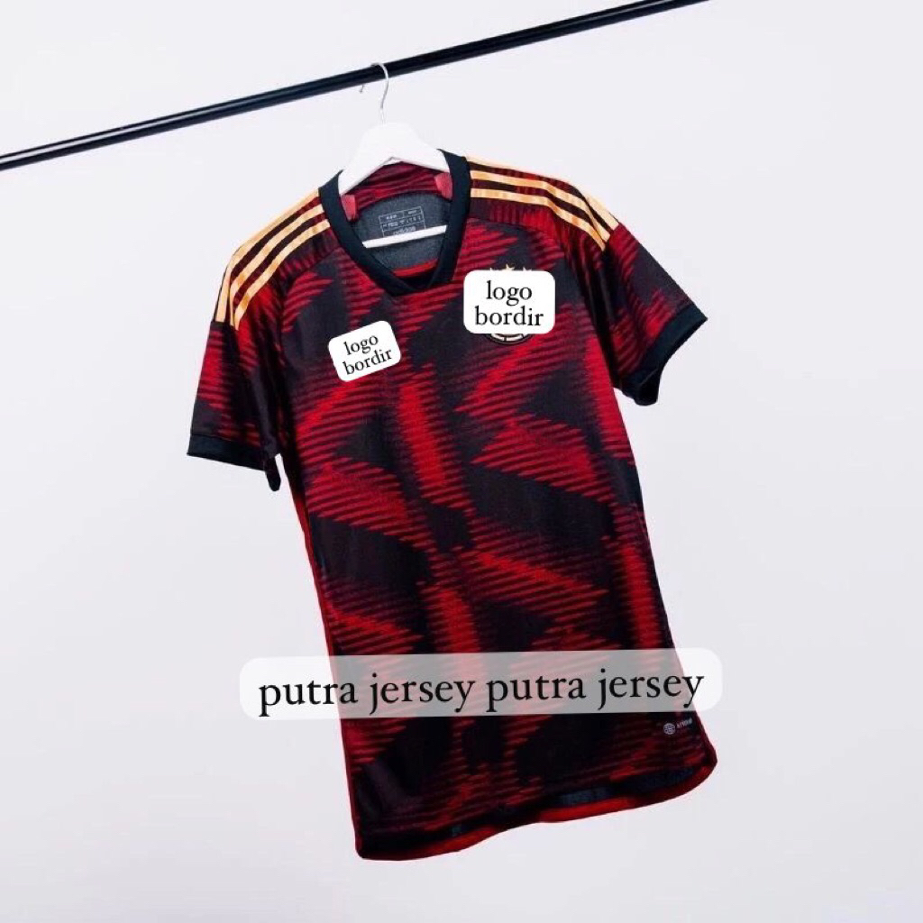 JERSEY BAJU BOLA JERMAN AWAY 2022 JERSEY BOLA FUTSAL OLAHRAGA PIALA DUNIA 2022