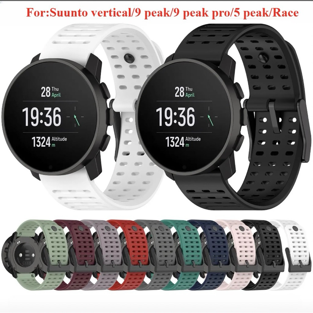 Premium Silicone Strap For Suunto 5 Peak/9 Peak/9 Peak Pro/Race/Race S/Vertical