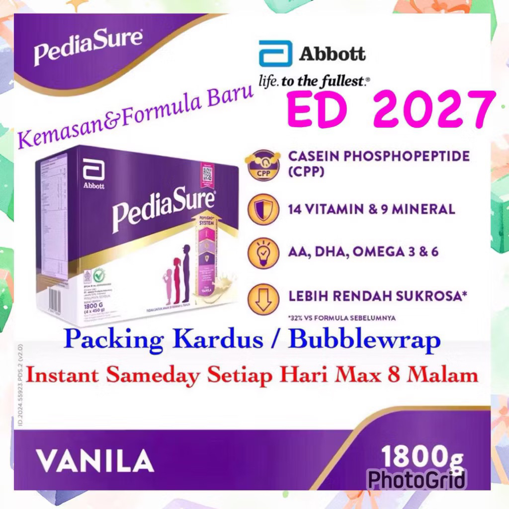 Pediasure 1800 gr Vanilla Triplesure Pediasure Vanila 1800gram Pediasure Triple sure 1800 gr Pediasu